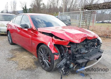 2020 Infiniti Q50 Red Sport 400 Awd z USA, uszkodzony, nr VIN JN1FV7AR1LM660386